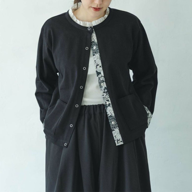 sosotto  LIBERTY使いカーディガン /BK05